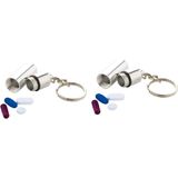 Pillendoosjes - Zilver - Aluminium - 2 Stuks