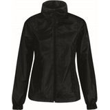 Gevoerde regenjas/windjas voor dames zwart - RainFree windjas - Winddicht - Waterafstotend - Warmte isolerend M