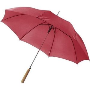 Automatische paraplu 102 cm doorsnede bordeaux rood - Paraplu's