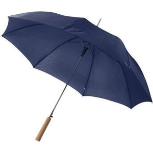 2x stuks Automatische paraplu 102 cm doorsnede blauw - Paraplu's