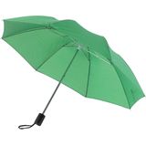3x Opvouwbare paraplus donkergroen 85 cm - Uitklapbare paraplu's