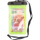 2x Bellatio design waterdicht moneybelt nektasje - waterproof geldtasje, geldbuidel, moneybelts