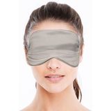 2x Bellatio design luxe slaapmasker/ reismasker met zachte vulling grijs - Zeer comfortabel - Voor thuis en op reis