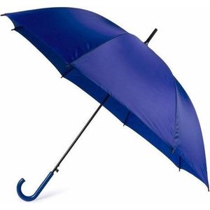 2x Blauwe paraplus 107 cm polyester/kunststof - Paraplu's