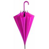 2x Fuchsia paraplu's 107 cm polyester/kunststof - Paraplu's