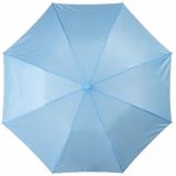 2x Voordelige mini paraplus lichtblauw 93 cm - Paraplu's