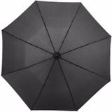 3x Kleine paraplus zwart 93 cm  -  Paraplu's