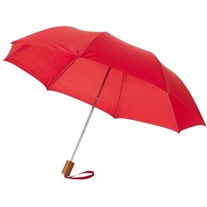 3x Kleine paraplus rood 93 cm  -  Paraplu's