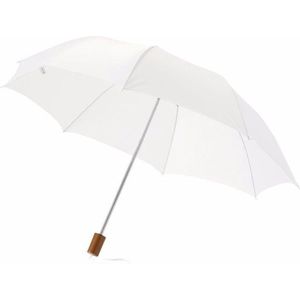 2x Kleine paraplus wit 93 cm  -  Paraplu's