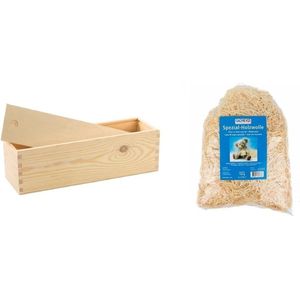 Luvit & Lumoè Lana di legno per cesti regalo Paglia in legno essiccata naturale