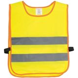Veiligheidsvest fluorescerend geel - 12x - kinderen - Reflecterende veiligheidsvesten - one size - Veiligheidshesje