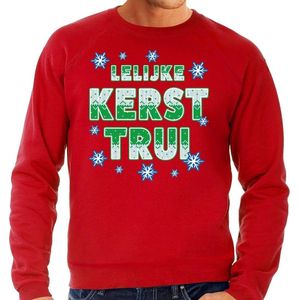 Bellatio Decorations - Foute Lelijke Kersttrui - Rood - Sweater