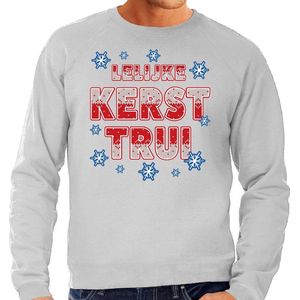Foute - Kersttrui - Grijs - Heren - Kerstkleding