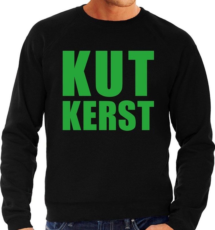 Bellatio Decorations - Kut Kerst - Sweater - Zwart - Katoen/Polyester