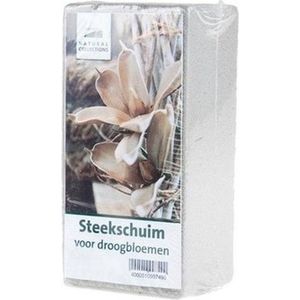 Grijs steekschuim/oase droog gebruik - 10x - 20 x 7.5 x 10 cm - Bloemstukken/kerststukjes maken - Hobbybasisvoorwerp