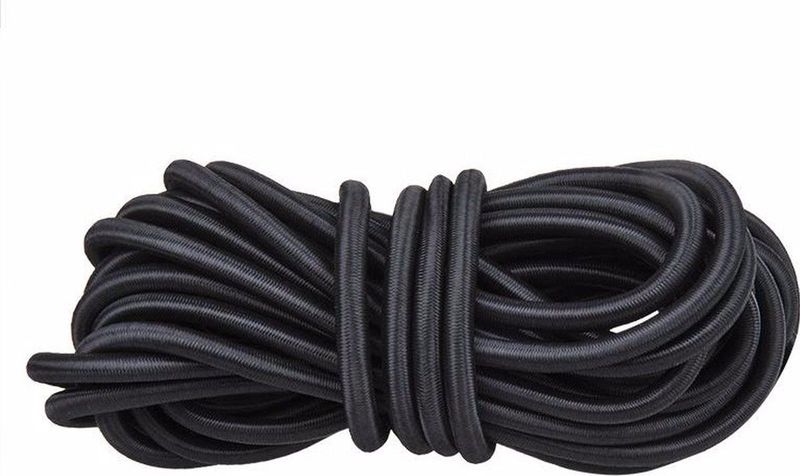 ProPlus Aanhangernet Span Elastiek - 10 Meter - Zwart - 7,5 mm - 3 Stuks