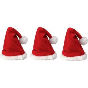 Pakket van 20 Mini Kerstmutsen, Mini Kerstmuts en Sjaal Set, Mini