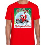 Bellatio Decorations - MC Santa North Pole Division - Fout T-shirt - Rood - Katoen