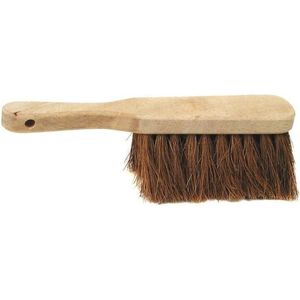 Handveger/stoffer - hout - kokosvezels - 30 cm - binnen/buiten - droog vuil opvegen