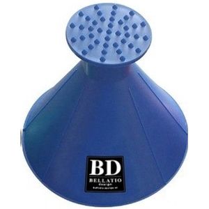 Ronde multifunctionele auto ijskrabber met trechter functie 3 in 1 - Blauw