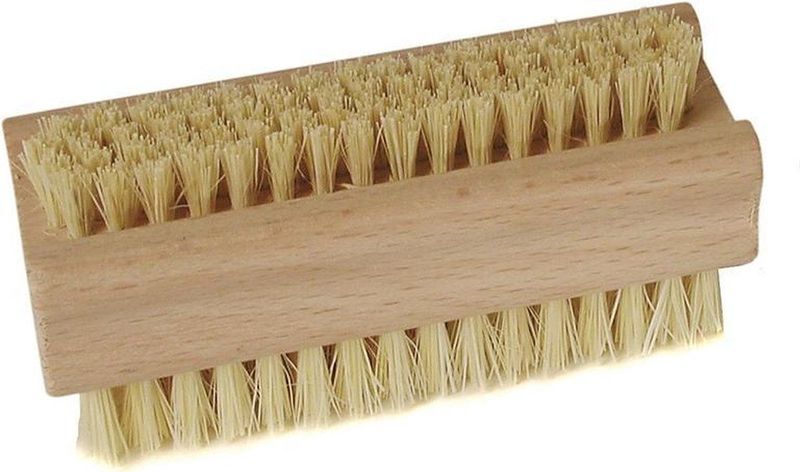 10x Houten nagelborstel tweezijdig bezet 9,3 x 3,6 cm - Persoonlijke verzorging