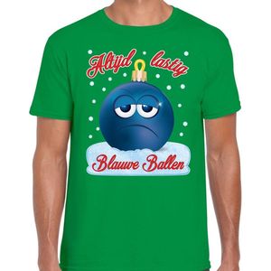 Fout Kerst shirt / t-shirt - Altijd lastig blauwe ballen - groen voor heren - kerstkleding / kerst outfit