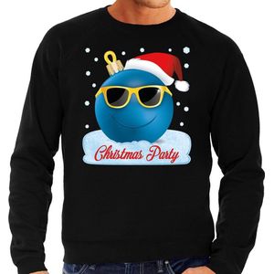Foute Kerst trui / sweater - Christmas party - zwart voor heren - kerstkleding / kerst outfit S