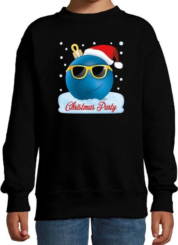 Bellatio Decorations - Christmas Party - Sweater - Zwart - Katoen