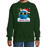 Bellatio Decorations - Christmas Party - Sweater - Groen - Katoen