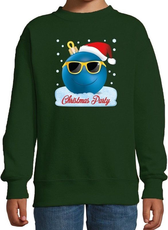 Bellatio Decorations - Christmas Party - Sweater - Groen - Katoen