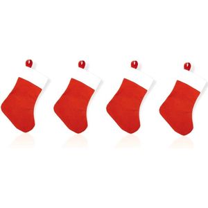 Kerstkousenset, Hillylolly 8 stuks kerstkousen mini, 16 cm Nikolauslaarzen decoratie, Nikolaussok stof, Nikolauskous klein kerstsokken voor kerstboom decoratie (willekeurige sti