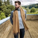 Fijn geweven sjaal grijs voor volwassenen - Klassieke Beechfield sjaals oversized voor dames/heren