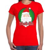 Bellatio Decorations - Fout Kerst T-shirt - Rood - I hate this