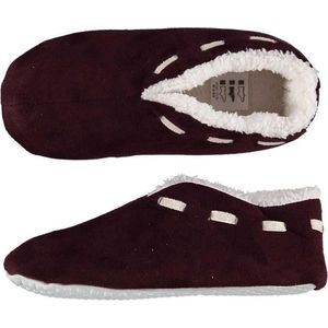 Dames Spaanse sloffen/pantoffels bordeaux rood - Pantoffels