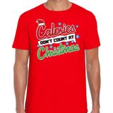 Bellatio Decorations - Fout Kerst T-shirt - Rood - Katoen