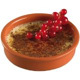 4x Creme brulee schaaltjes terracotta 13,5 cm - Hapjes schaaltjes - Tapas schaaltjes