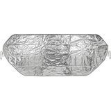 2x Auto anti-ijs/zonnefolie dekens extra groot 100 x 250 cm - Zonneschermen anti vriesscherm raamdeken