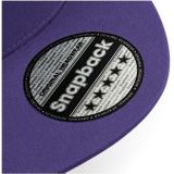 Snapback rapper cap / pet - 5 pannel voor volwassenen - paars - one size petten