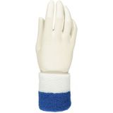 Pols zweetbandjes blauw/wit - voor volwassenen - 2x stuks - Sport accessoires