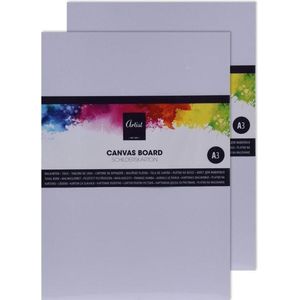 2x Schilderkarton met Canvas 40 X 30 cm - Canvasdoeken - Schildersdoek - Schilderen/Verven
