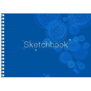 Schetsboek/tekenboek A3 formaat - 2x - 20 blanco vellen - Hobby/tekenpapier