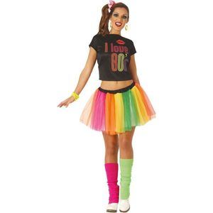 Carnaval/feest 80s/jaren 80 verkleedoutfit voor dames - Carnavalsjurken