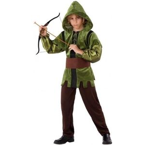 Robin Hood kostuum 3-delig - voor kinderen - Verkleedkleding - Carnaval - groen