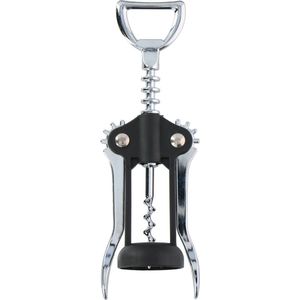 Alpina - Kurkentrekker - 17 cm - Zilver/Zwart - Hefboommechanisme