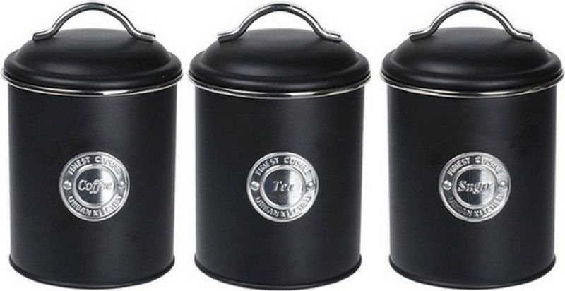 The - Koffie en Suiker Bewaarblikken 17 cm - Voorraadblikken