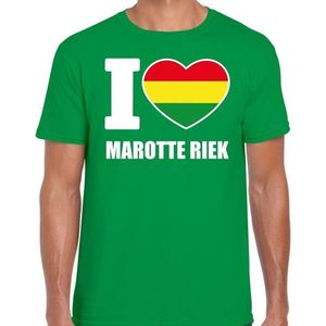 Carnaval I love Marotte Riek / Sittard t-shirt groen voor heren