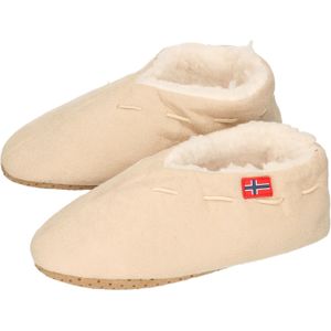 Antonio World Fashion - Spaanse sloffen/pantoffels - polyester - beige - dames 35-38