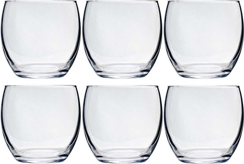6x Tumbler waterglazen 340 ml - Luxe drinkglazen - Glas - Glazen voor frisdrank/water