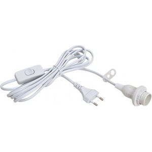 Kerststerren verlichting lichtkabels wit E14 fitting 3 meter - Kerstversiering kerststerren verlichten kabel