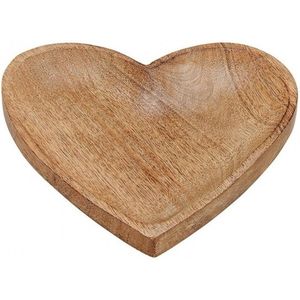 Serveerplank/dienblad hart hout 20 cm - Hart dienbladen van mangohout - Plankjes voor hapjes en kaarsen